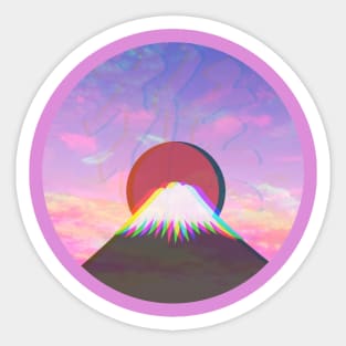 Japanese sunset Sticker